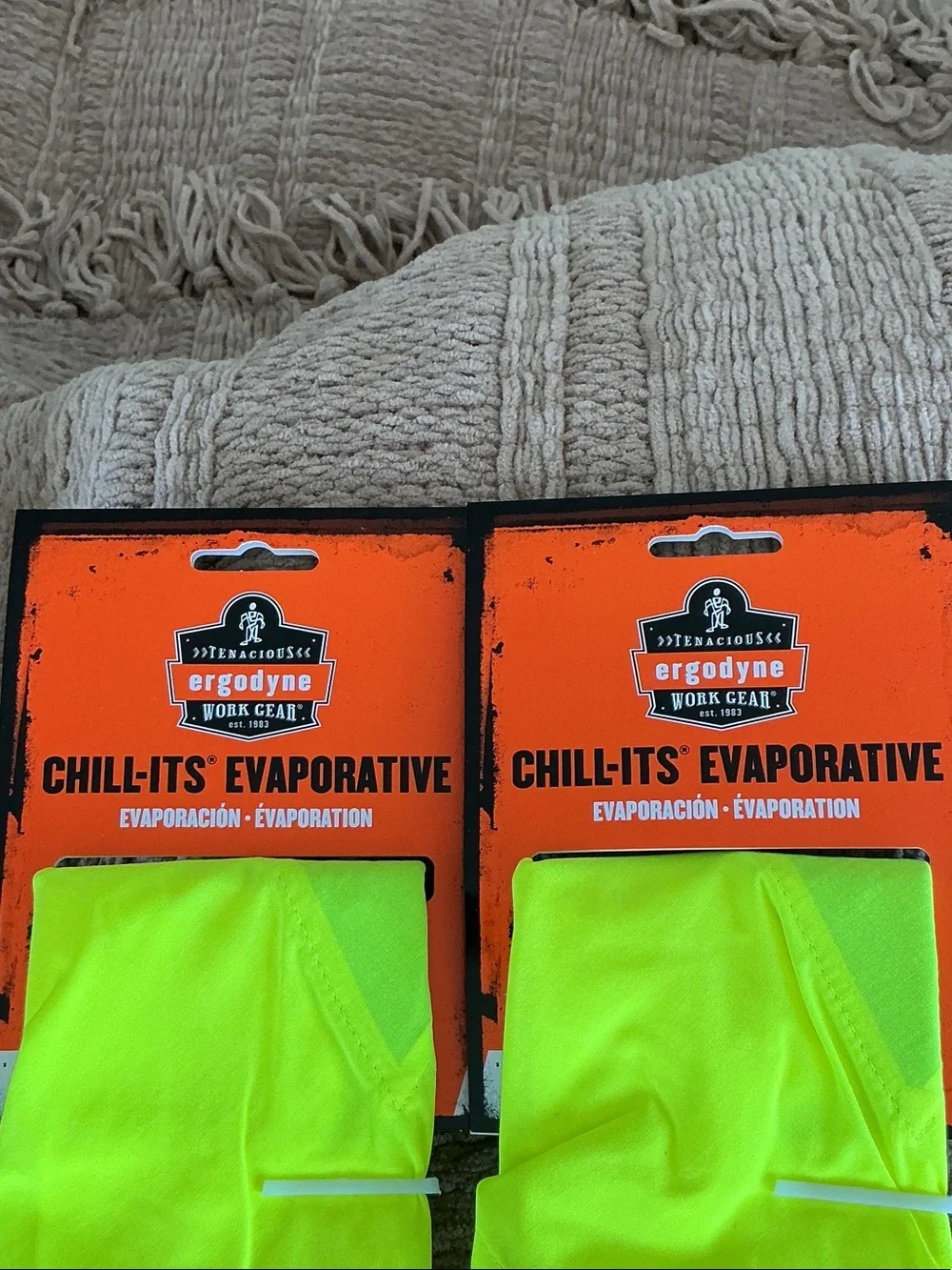 Chill-Its Evaporative Cooling Neck Gaiter - High-Vis Yellow 2x